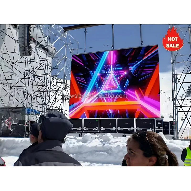 P4.81 High-Resolution LED Display Wall Full-Color Screen Rental for Events Seamless High Quality Visuals