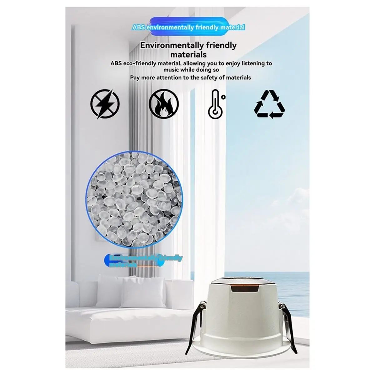 

AS62 MINI Bluetooth-колонки для потолка с 1 дополнительным стереодинамиком, домашняя аудиосистема для ванной, кухни, гостиной