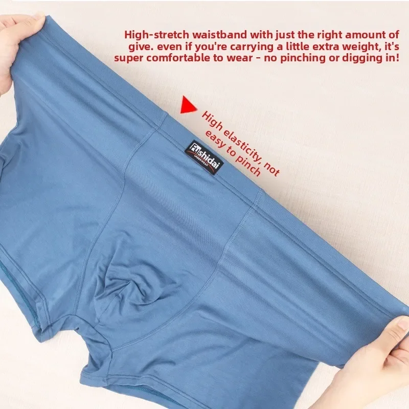 13XL Big and Tall Men Boxer Shorts Plus Size Underwear Soft Modal High Waist Loose Fits Up to 200kg Large Size Breathable view 6