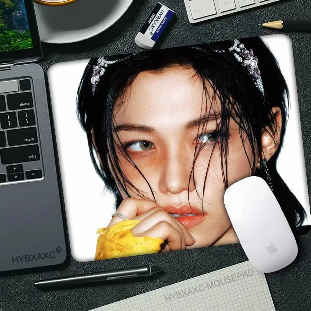 1pc 가수 F-Felix 마우스패드 게이머용 소형 락엣지 컴퓨터 책상 패드 직사각형 미끄럼 방지 고무