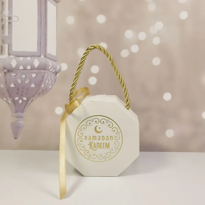 Ramadan Mubarak Gift Boxes Islamic Muslim Party Decoration Candy Cookie Chocolate Packaging Box Ramadan EID Gifts