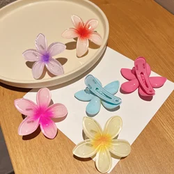 Summer Plumeria Flower Hair Clips For Women Girls Cute Hairpins Egg Flower Barrettes Hawaiian Wedding Party Hair Accessories