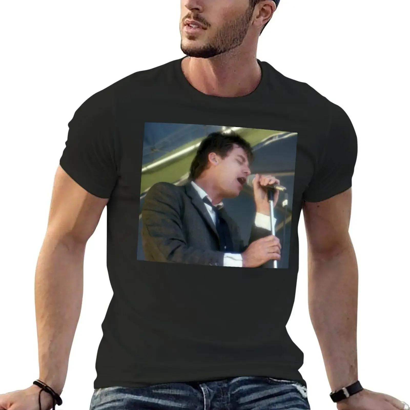 

Doc Neeson of The Angels, Camden, Australia 1976 T-Shirt custom t shirt anime stuff fruit of the loom mens t shirts