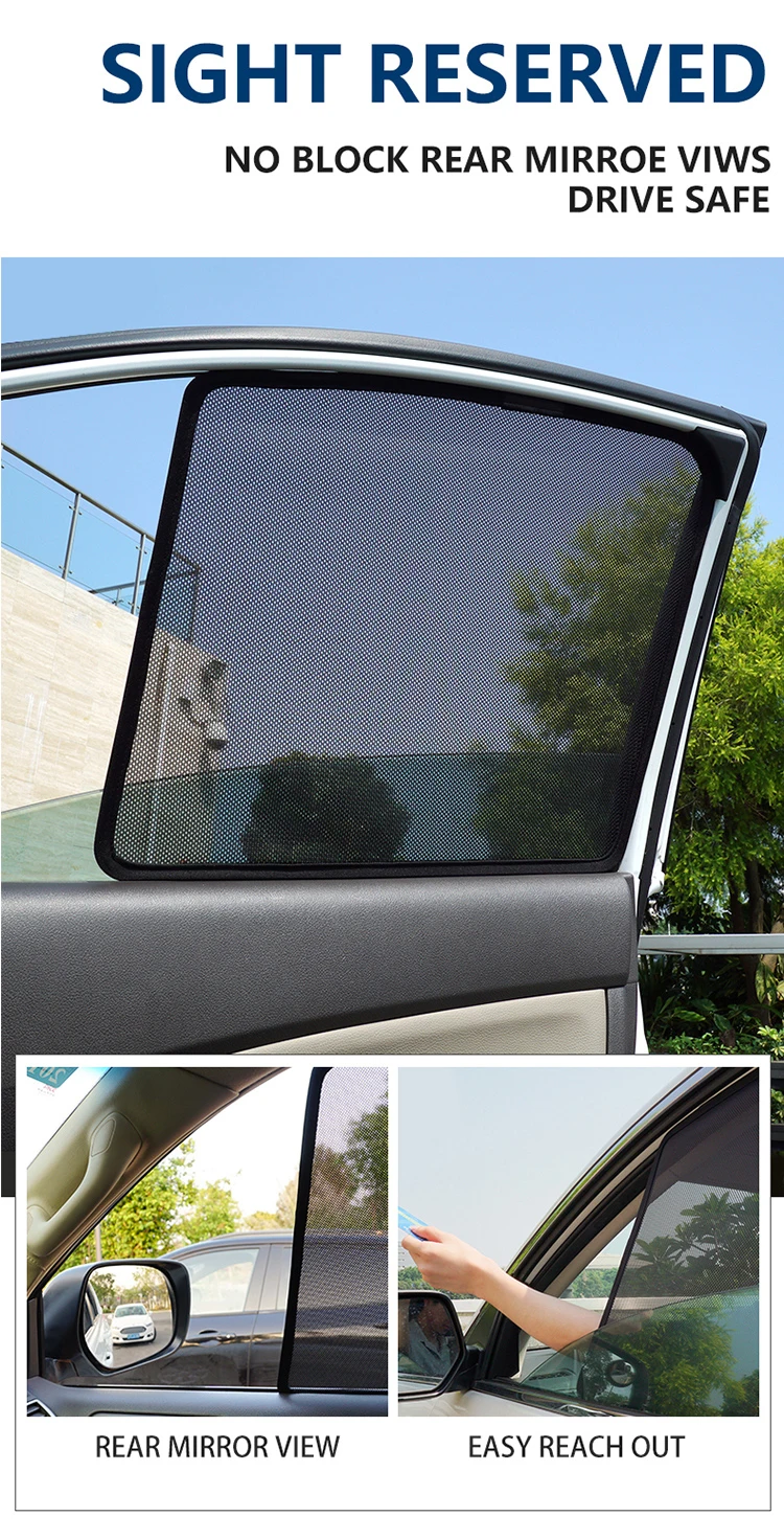 Für Ford RANGER P703 2023 2024 2025 2026 Magnetischer Auto-Sonnenschutz Frontscheiben-Vorhang Hinteres Seitenfenster Netz-Sonnenschutzblende – Detail 7