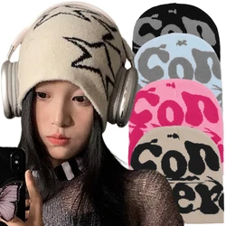 Fashion Men Women Y2k Knitting Beanies Hat Paragraph Quality Cap Mea CulpaWarm Fashion Hundred Take Cold Cap for Women Hats