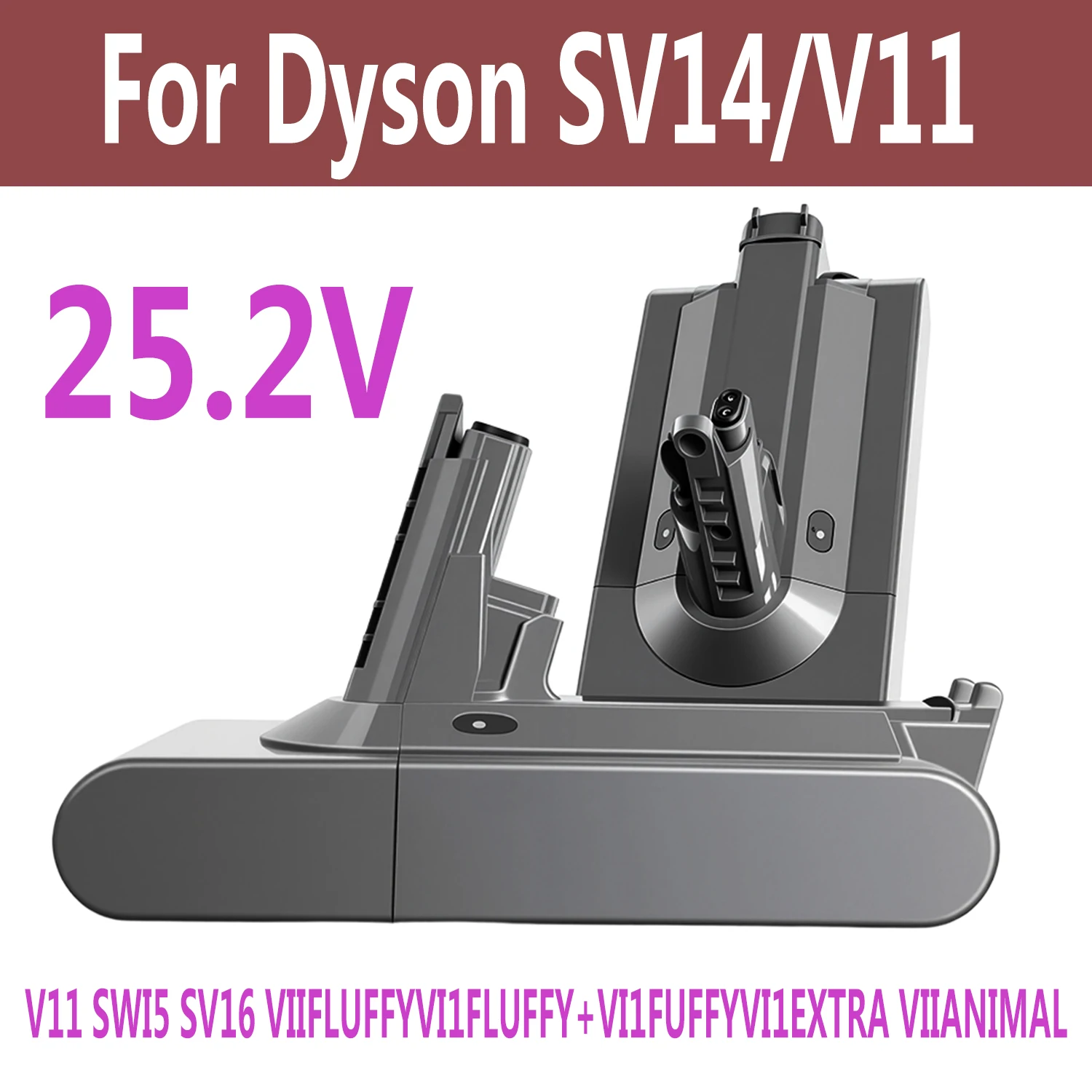 

Новый сменный аккумулятор для пылесоса Dyson SV14/V11, совместимый с SV14 V11 Total Clean EU/RU/CH Ir/SNk/Bk (295124-01)