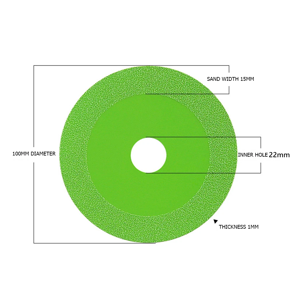 2-25pcs Glass Cutting Disc 100mm Ultra-thin Saw Blade Jade Crystal Wine Bottles Grinding Chamfering Cutting Blade Glass Cutting