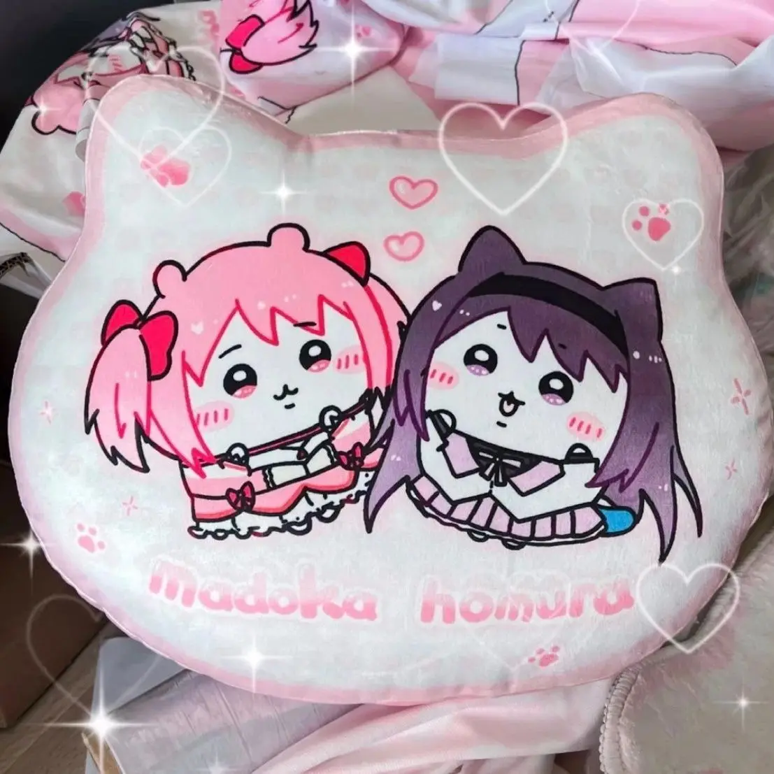 Madoka Magica Cushion Soft Student Girl Life Daily Necessities Pillow Akemi Homura Kawaii Room Bed Ornaments Model Birthday Gift