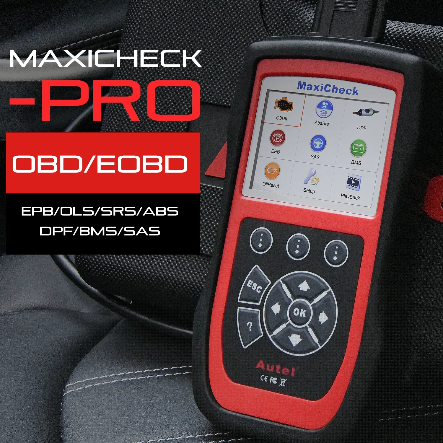 Autel MaxiCheck Pro OBD2 Auto Diagnostic Device Tool Scanner ABS Airbag EPB DPF Oil Reset Car Escaner Automotriz Code Reader