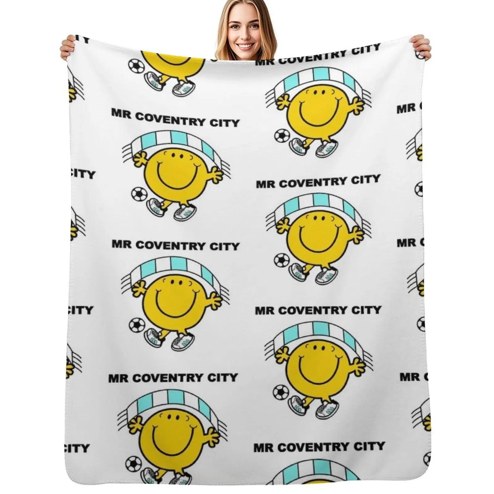 

Mr Coventry City Throw Blanket Decorative Soft Throw Blanket for Couch Sofa