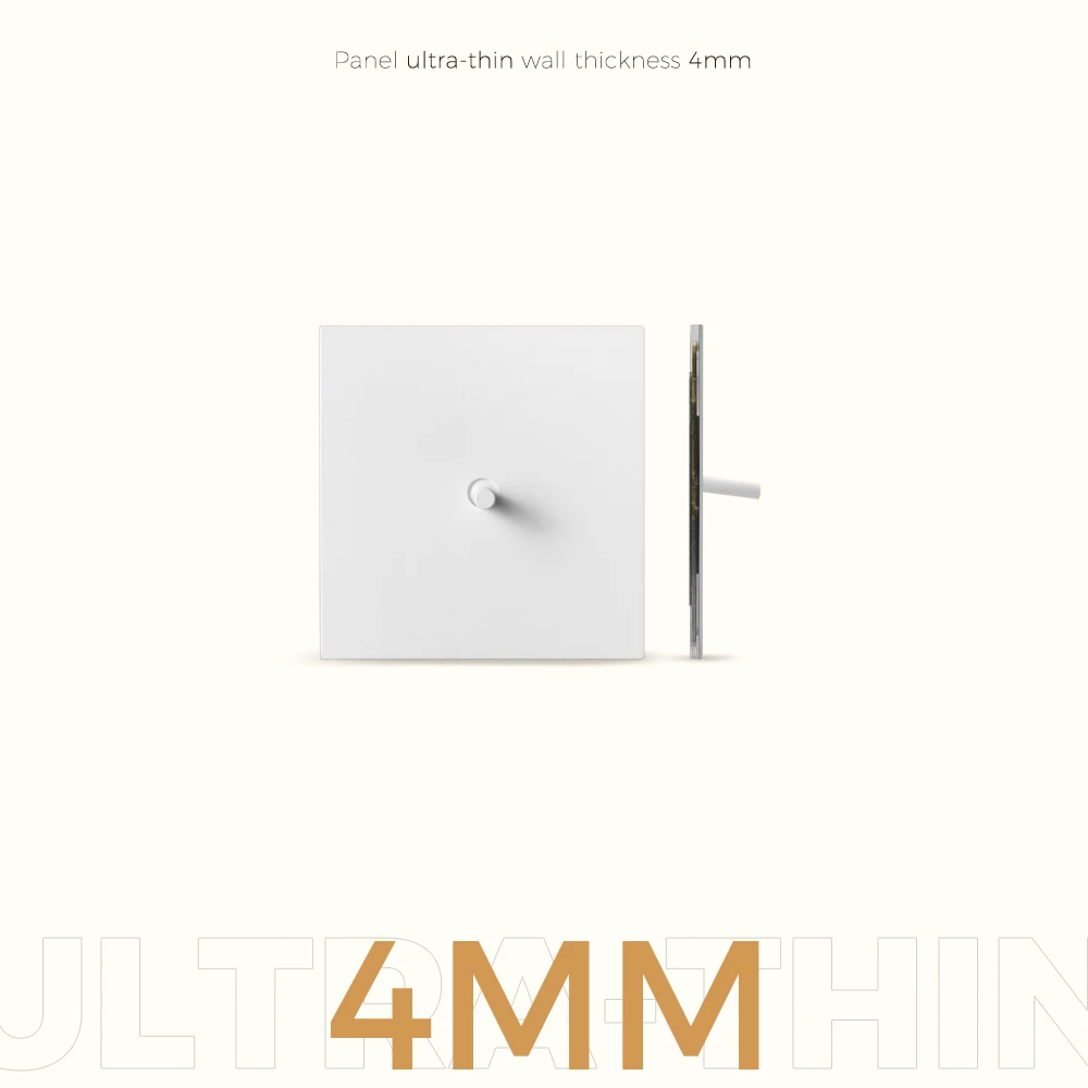 Avoir Retro Toggle Switch Transparent And White Panel Wall Socket Lighting Dimmer French EU Power Outlet Usb Type C Charger Port