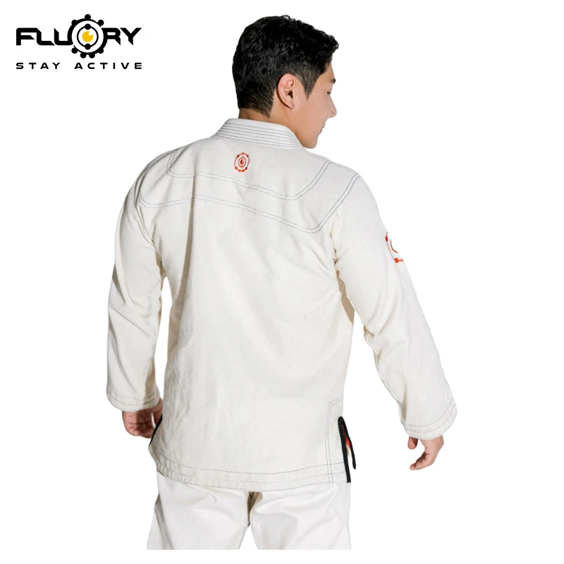 فلوري جودة عالية الكاراتيه دوبوك الكبار موحدة البدلة الجودو الياقة البيضاء كيك بوكسينغ MMA فنون الدفاع عن النفس التدريب الملابس #2