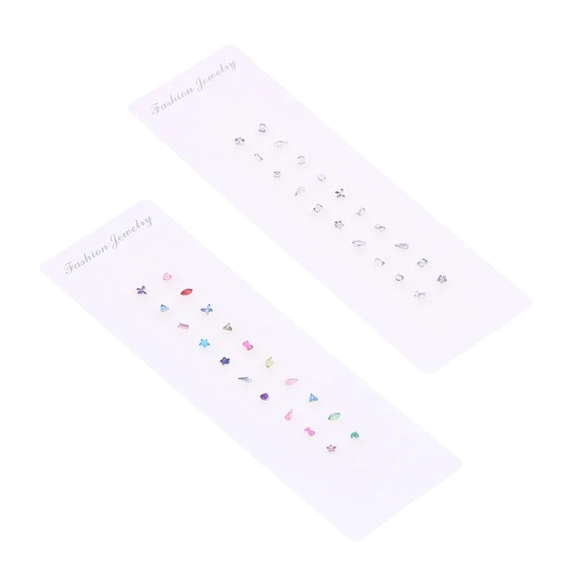 20 قطعة/ورقة الأذن البذور الوخز بالإبر الأذني الغريبة الملونة الماس المتاح الأذن ملصقات العلاج بالتدليك إبرة التصحيح