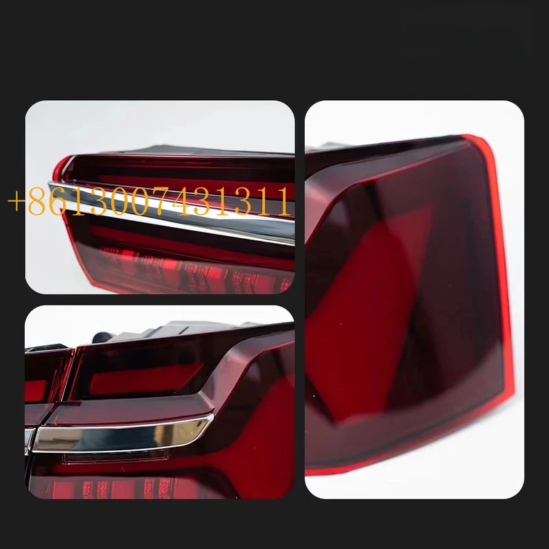 FactoryCar Styling 15 A6 C7 A6L C8 Style Tail Lights With Sequential Turn Signal Animation Brake Parking Lighthouse Facelift