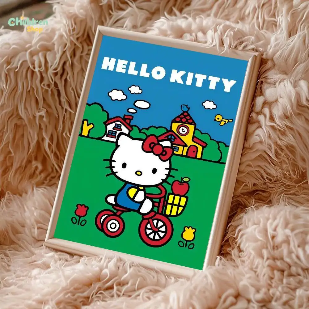 Sanrio Hello Kitty Retro Classic 5D Diamond Painting Full Drill one Kit Diamond  HD Canvas For NorNo Frame