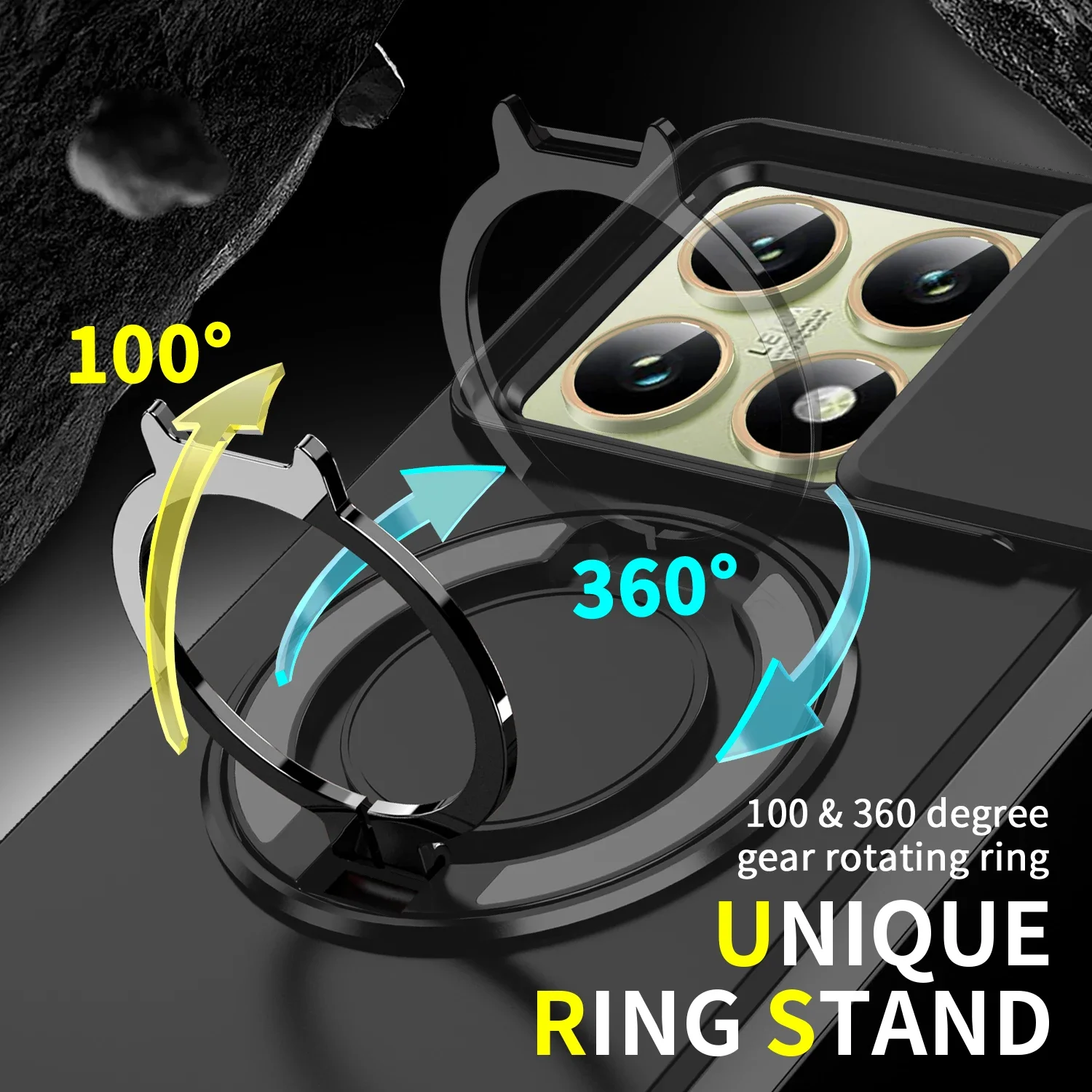 

Case for Xiaomi 15T Pro 5G 14T Xiao Mi15t Xiaomi15t Phone Accessories Cases Magnetic Ring Holder Back Cover