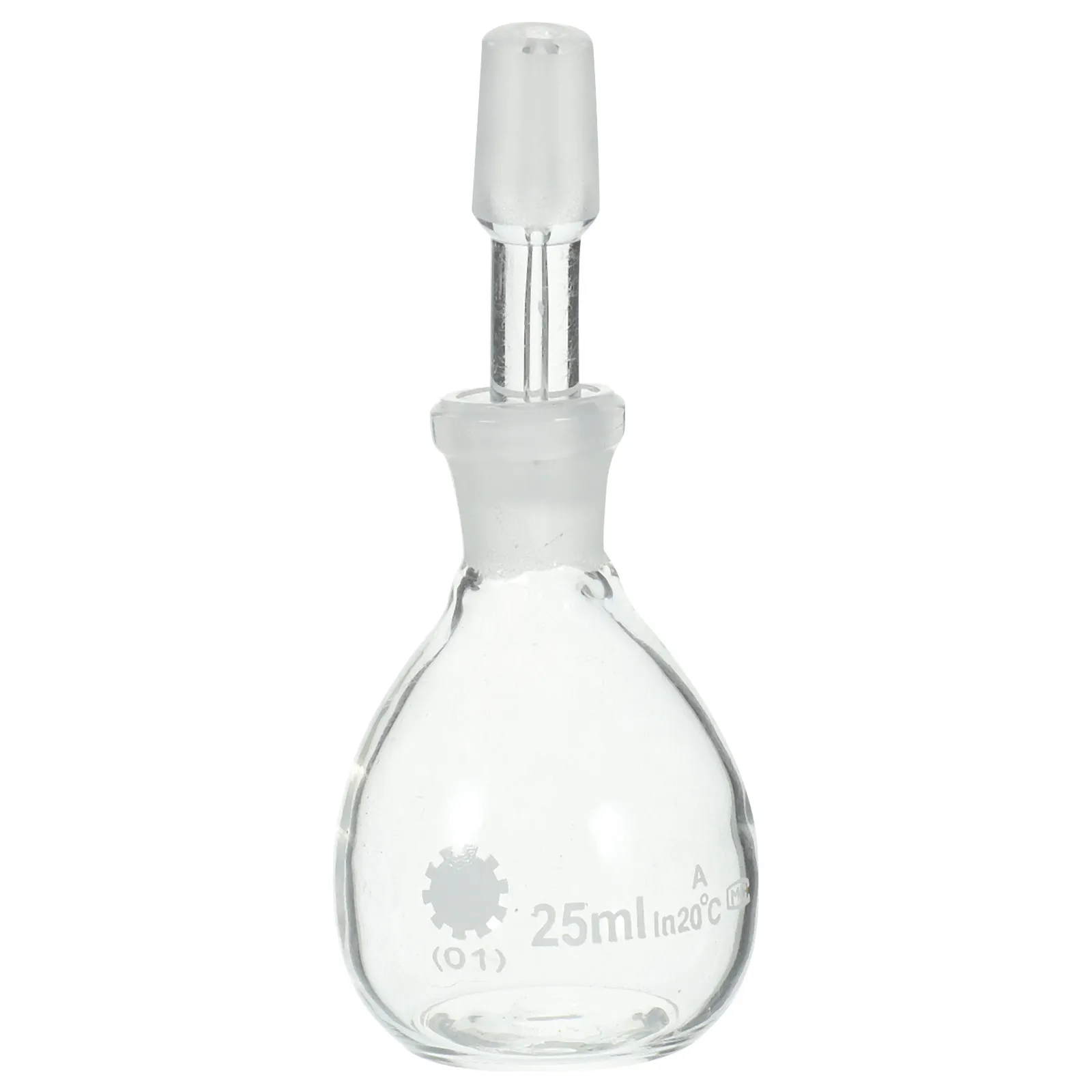 

Laboratory Glass Pycnometer with Stopper Sturdy Glass Reagent Bottle Liquid Storage Bottle for Accurate Density