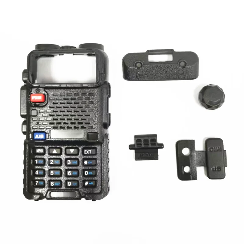 Baofeng UV-5R mantenimiento Walkie Talkie accesorios perilla de carcasa marco de transmisión PTT con botón para piezas de repuesto de Radio UV5R