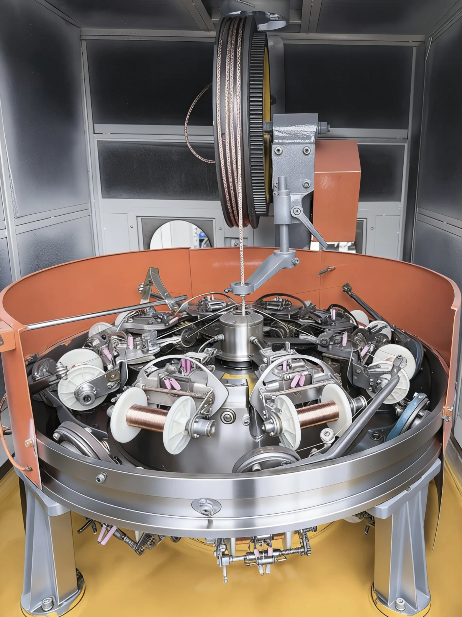 New High-Speed Wire and Cable Automic Braided Machine Twist 16/24 Spindle Braided Machine