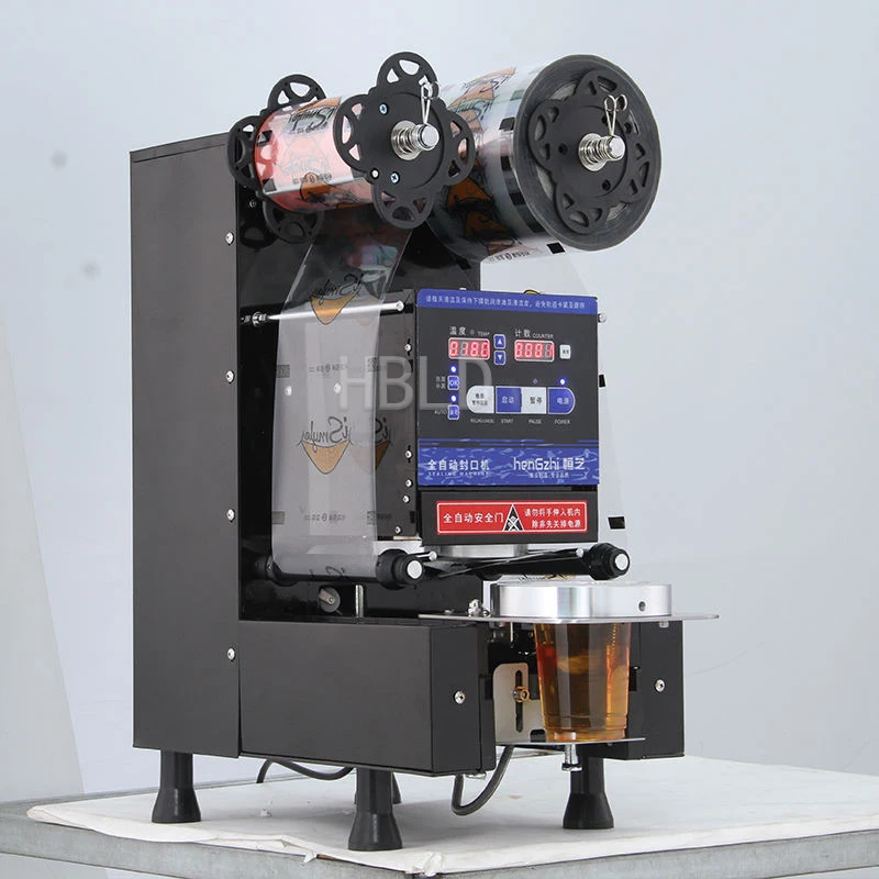 Automatic Commercial Milk Tea Shop Cup Sealing Machine for Soybean Milk Bubble Tea Drink Cup Sealer