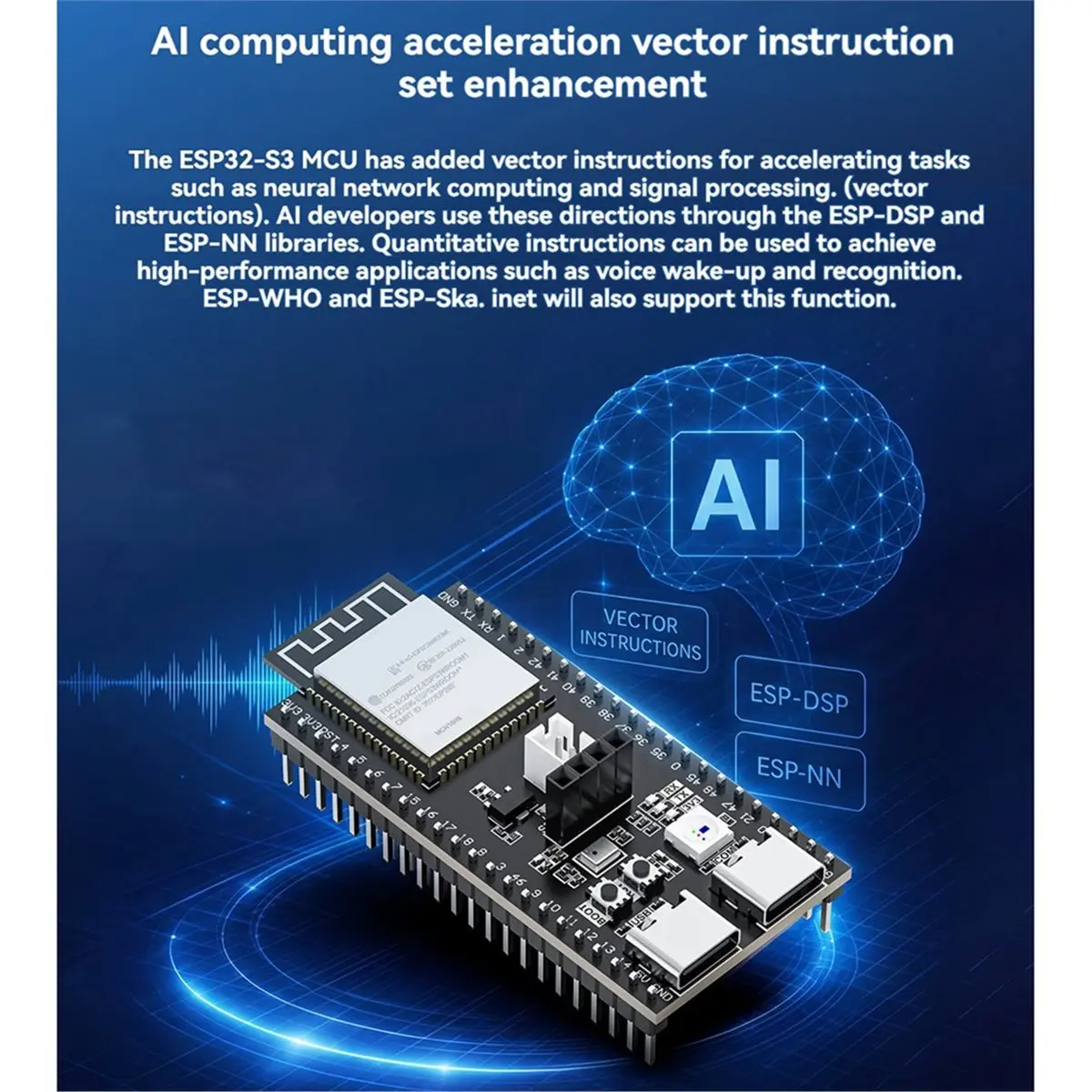 - Development Board Onboard --N16R8 16MB Flash 8MB PSRAM with Speaker for XiaoZhi AI Voice Interaction