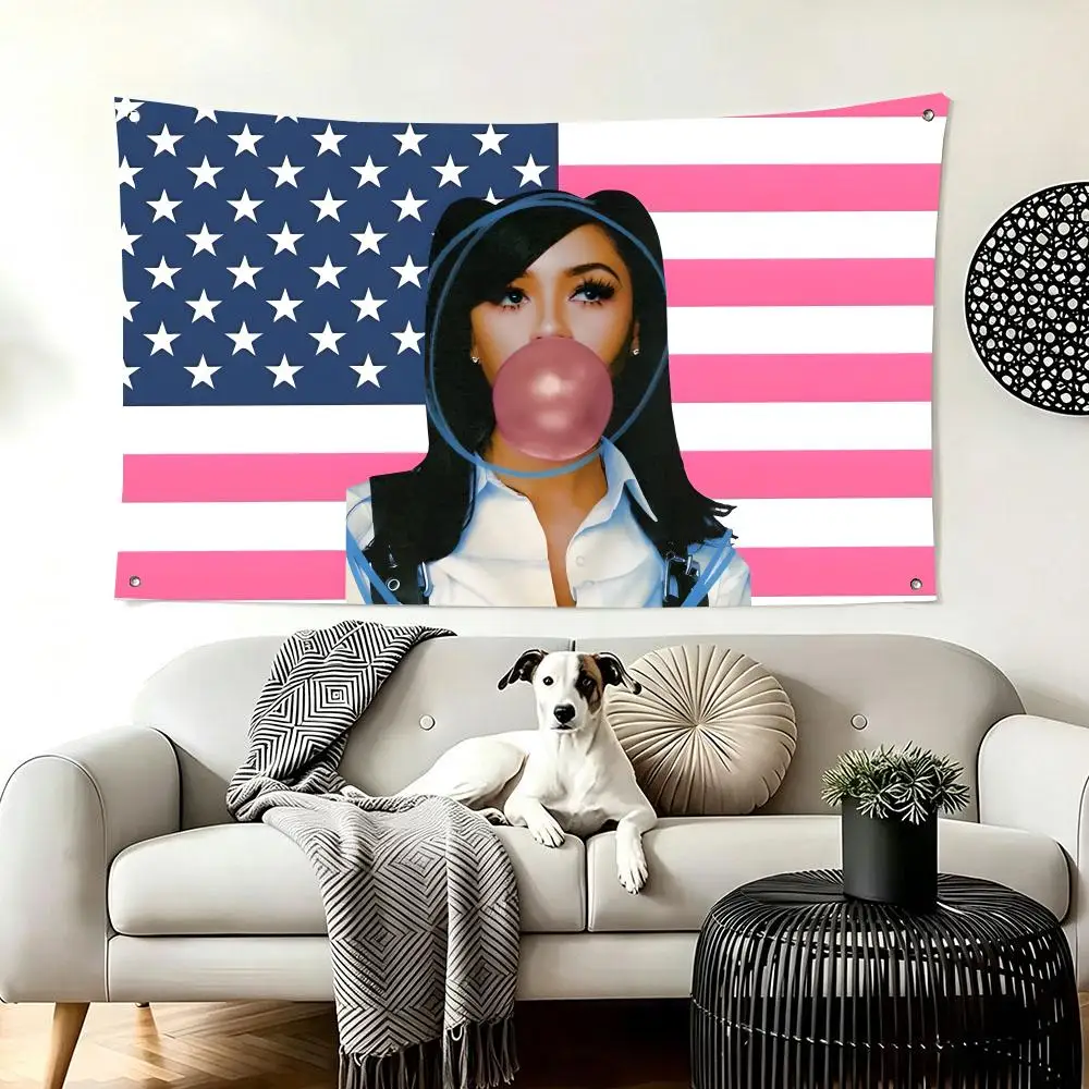 Singer Mariah the Scientist Flags  For Living Room Home Dorm Decor Wall Outdoor Camping Party Banner Gifts