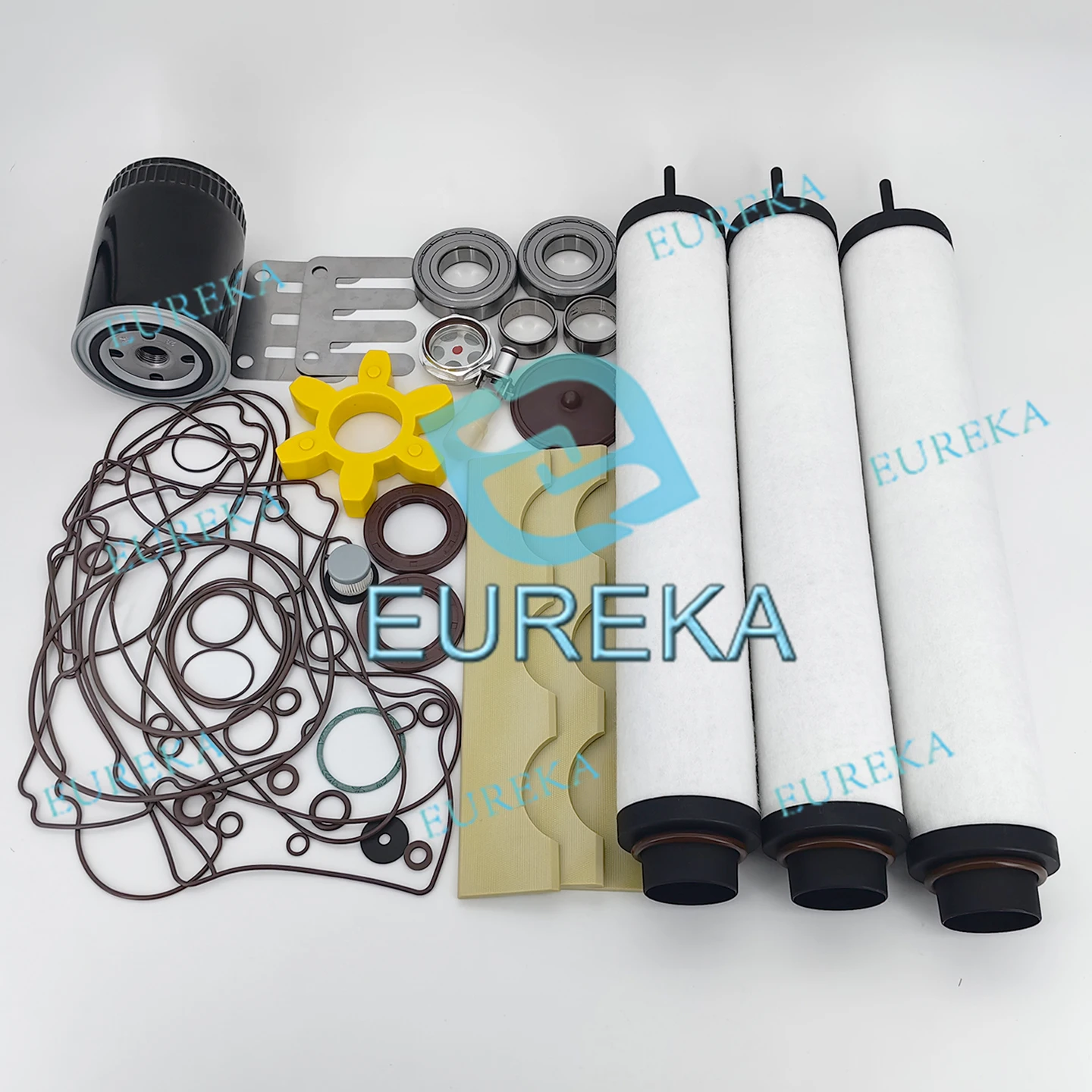 Vacuum pump VSV300 Repair Kit Overhaul kit Set of seals  Maintenance kit 2100004788 Service kit Vane Exhaust filter Oil filter