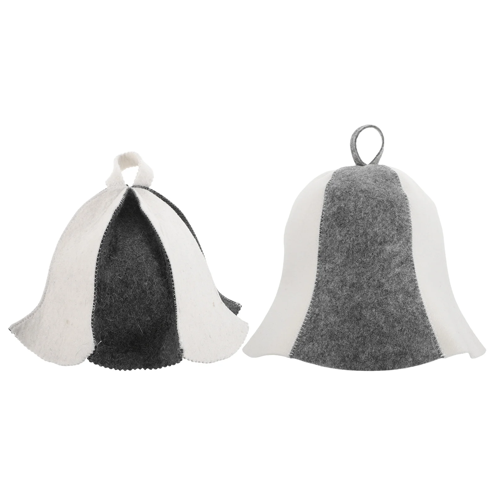 

2pcs Sauna Dry Hair Hat Thick Felt Men Shower Caps Bathhouse Heat Protection Absorbent Banya Spa Accessories Steam Room Hair