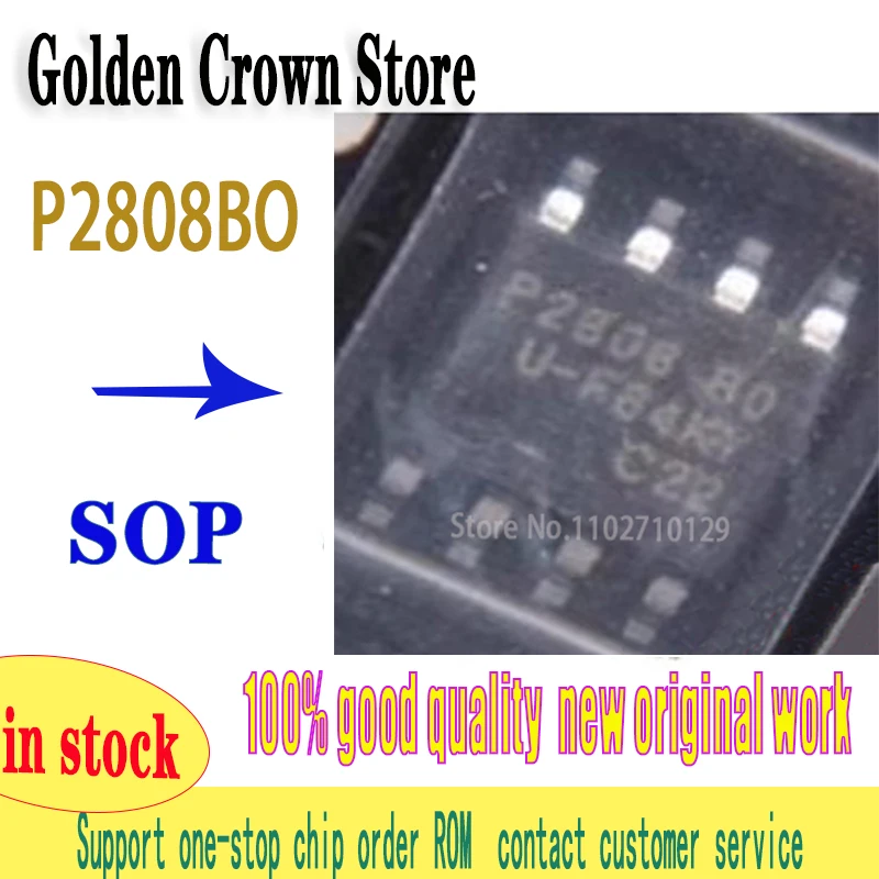 P2808BO SOP-8 10 pçs/lote P2808B0 P2808 SOP SOP-8