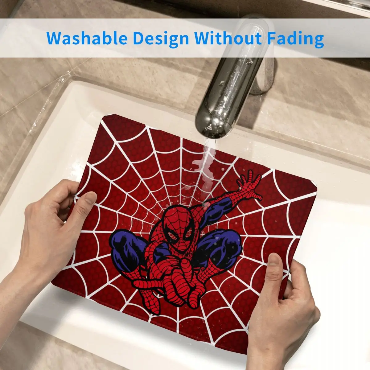 Personalizado Anime Gaming Mouse Mat, Anti-Slip Base de Borracha Lockedge, Mousepad para Escritório, Laptop, Computador, PC, Homem-Aranha, Super-herói