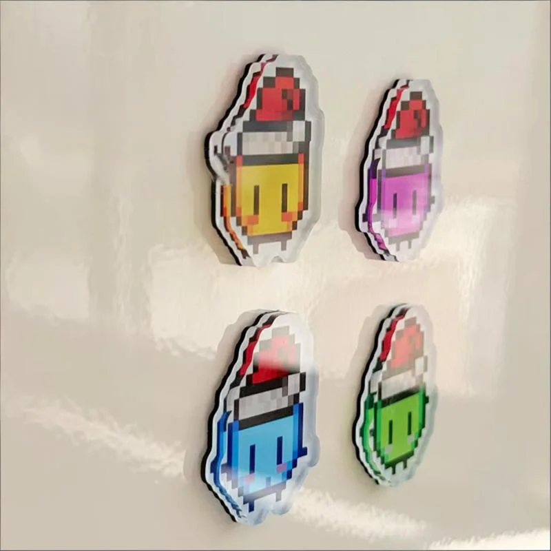 Spiel Stardew Valley Junimos Cosplay Kühlschrank Magnet Kawaii Acryl Magnetische Zubehör Weihnachten Dekoration Ornament Requisiten