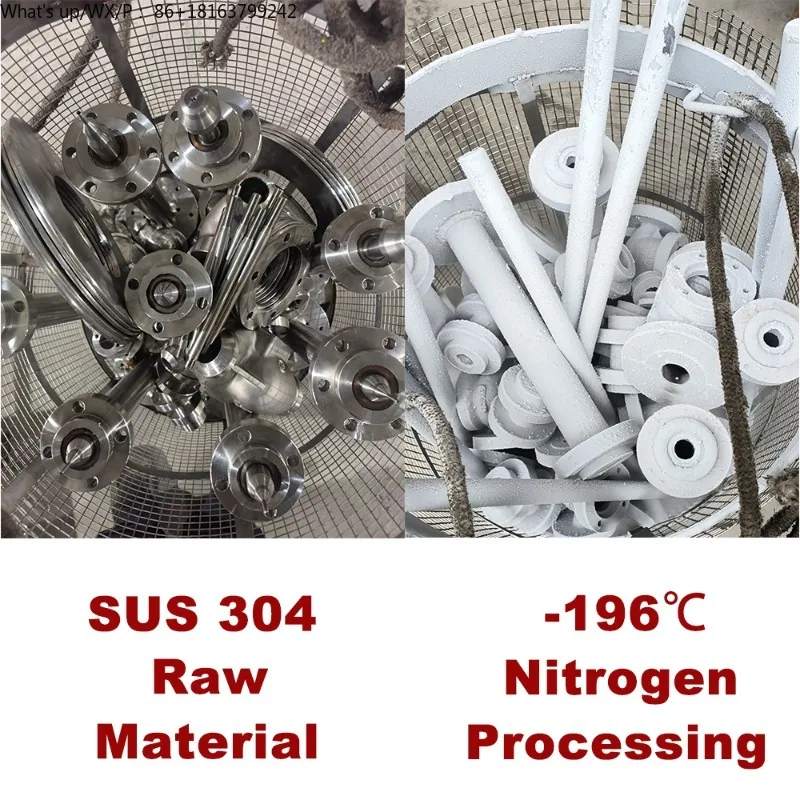 Valvola di controllo criogenico a membrana pneumatica (-196 ° C), SS316, ISO/CE, per sistemi GNL e Oxy gen