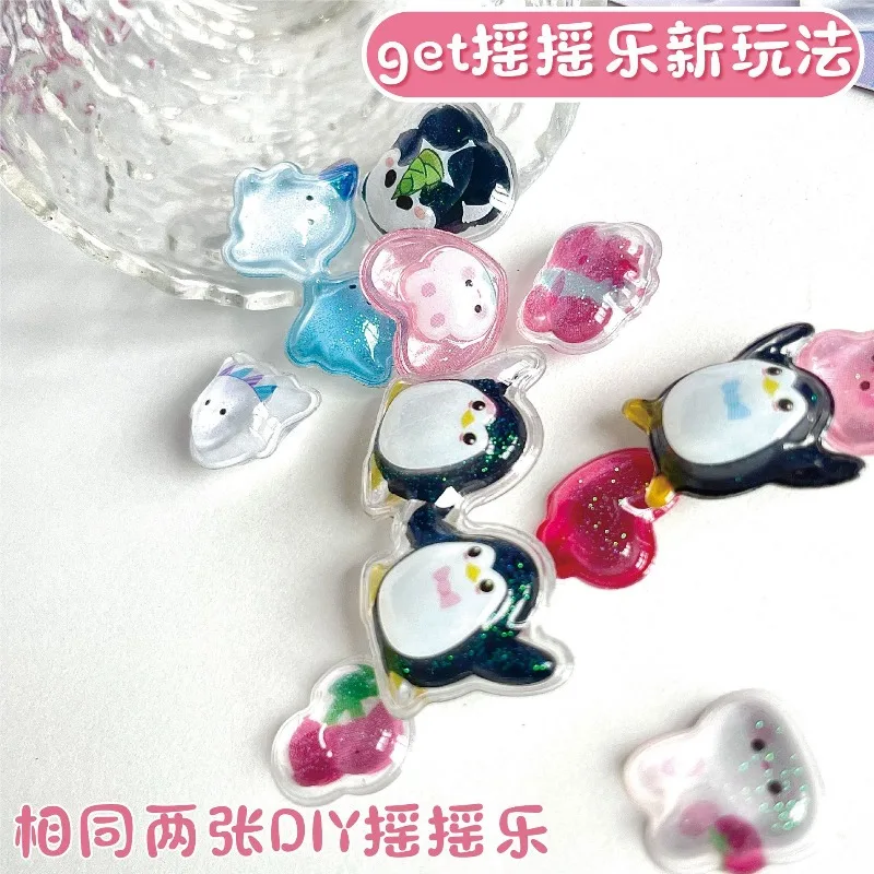 3D Three-dimensional Sticker Student's Creative Cartoon Glitter Crystal Sticker Fun Relief Sticker Decorative Diamond