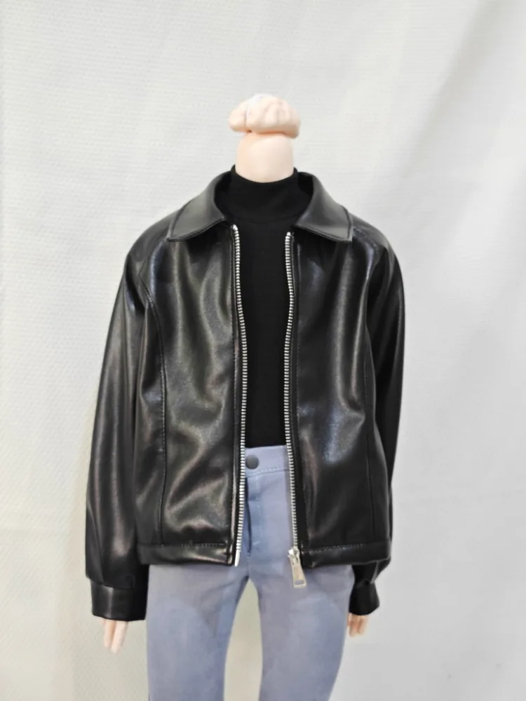 

Повседневная кожаная куртка для BJD ID75 Uncle 1/3 1/4 кукольная одежда на заказ