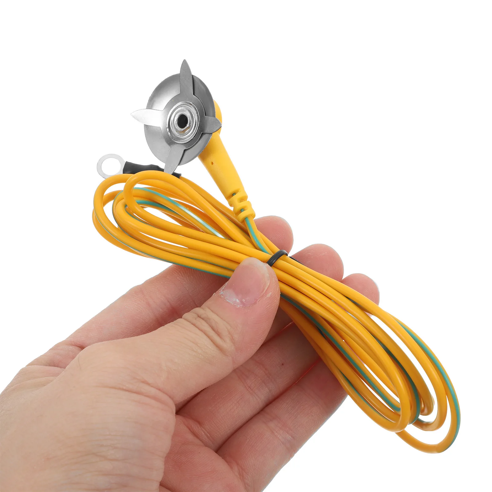 كابل تأريض مضاد للكهرباء الساكنة، قلب بلاستيكي طويل متين للمعدات الكهربائية، آمن للاستخدام المنزلي، سلك أرضي عالمي