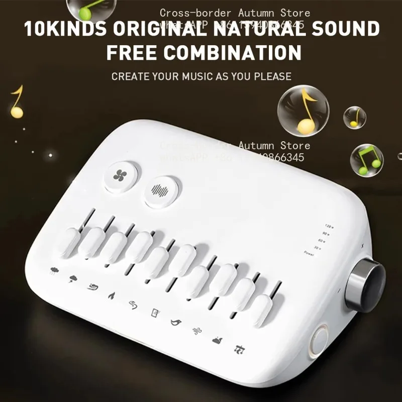 1pc Mini Sleep Sound Machine 10 Soothing Nature Sounds Portable Mini Sleep Sound Machine, Noise Cancelling