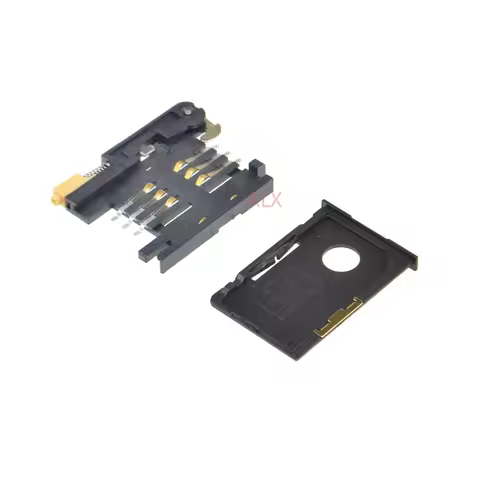 5PCS/LOT A card SIM card holder SIM card slot 6+2P drawer SIM card drawer self-elastic deck Connector 8Pin 8p gps