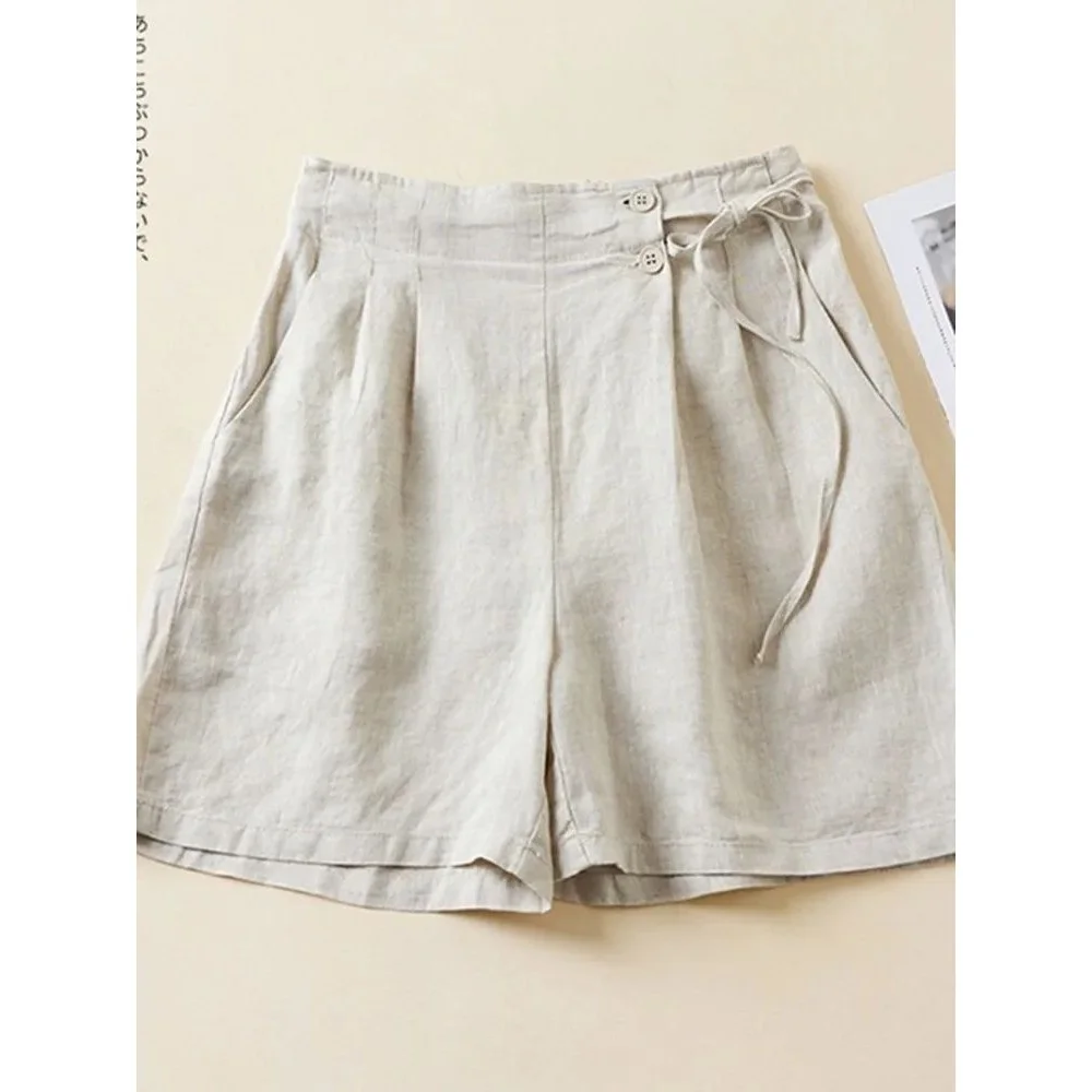 

Women's Casual Vintage ort Pants Summer 2025 Cleanfit Sle Low Waist PVC Material Middle-aged Suitable Umbrella Pants