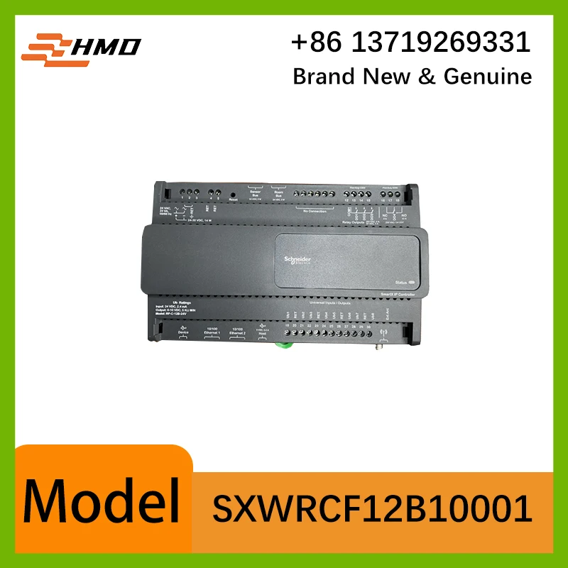 SXWRCF12B10001 room controller, 24V AC/DC power supply, total 12 I/O points including 8 universal I/O