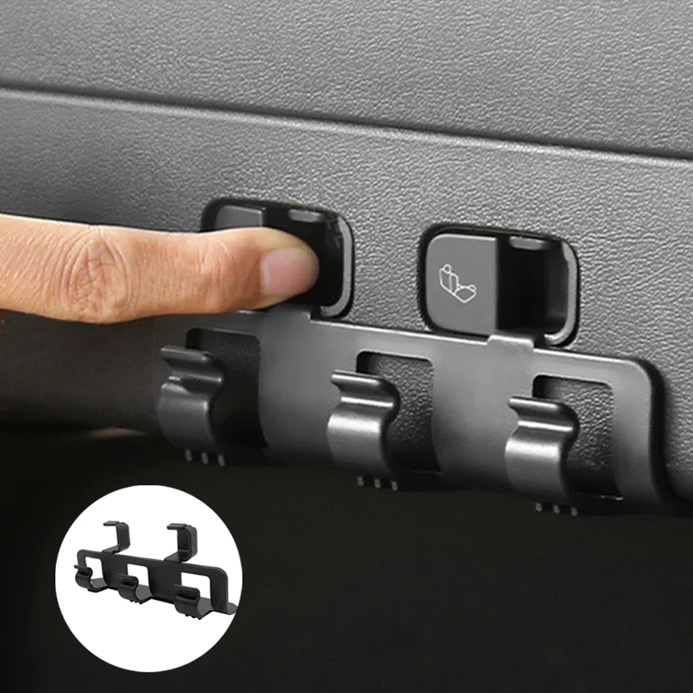 Car Rear Trunk Hook Button Buckle Hanging Storage Hold Luggage Bag Umbrella Hanger Car Accessories for Tesla Model Y 2021-2024