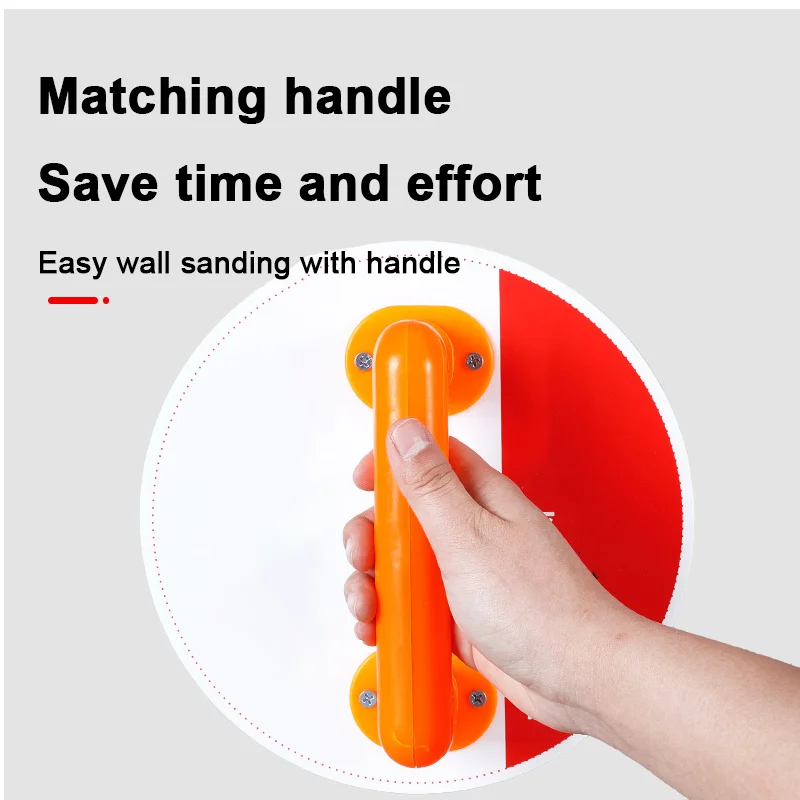 Durable Build | Portable Self-Adhesive Sandpaper Holder - Wear-Resistant, Non-Slip Thickened Plastic Sanding Board for Home Use