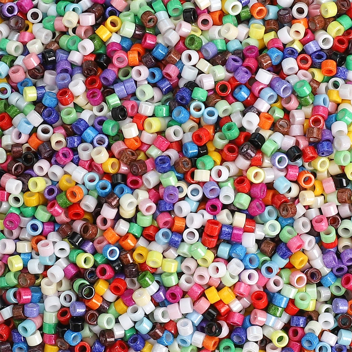 About720 Pcs Domestic Super Excellent Glass Rice Beads Oil Painting Antique Beads Unique Loose Beads Handmade DIY Making Jewelr