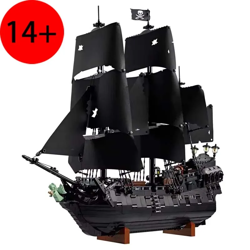 

2025 New 2862 PCS Black Pirate Ship Building Blocks, Sailboat Bricks Toy, Ideal Kids Birthday & Holiday Gift