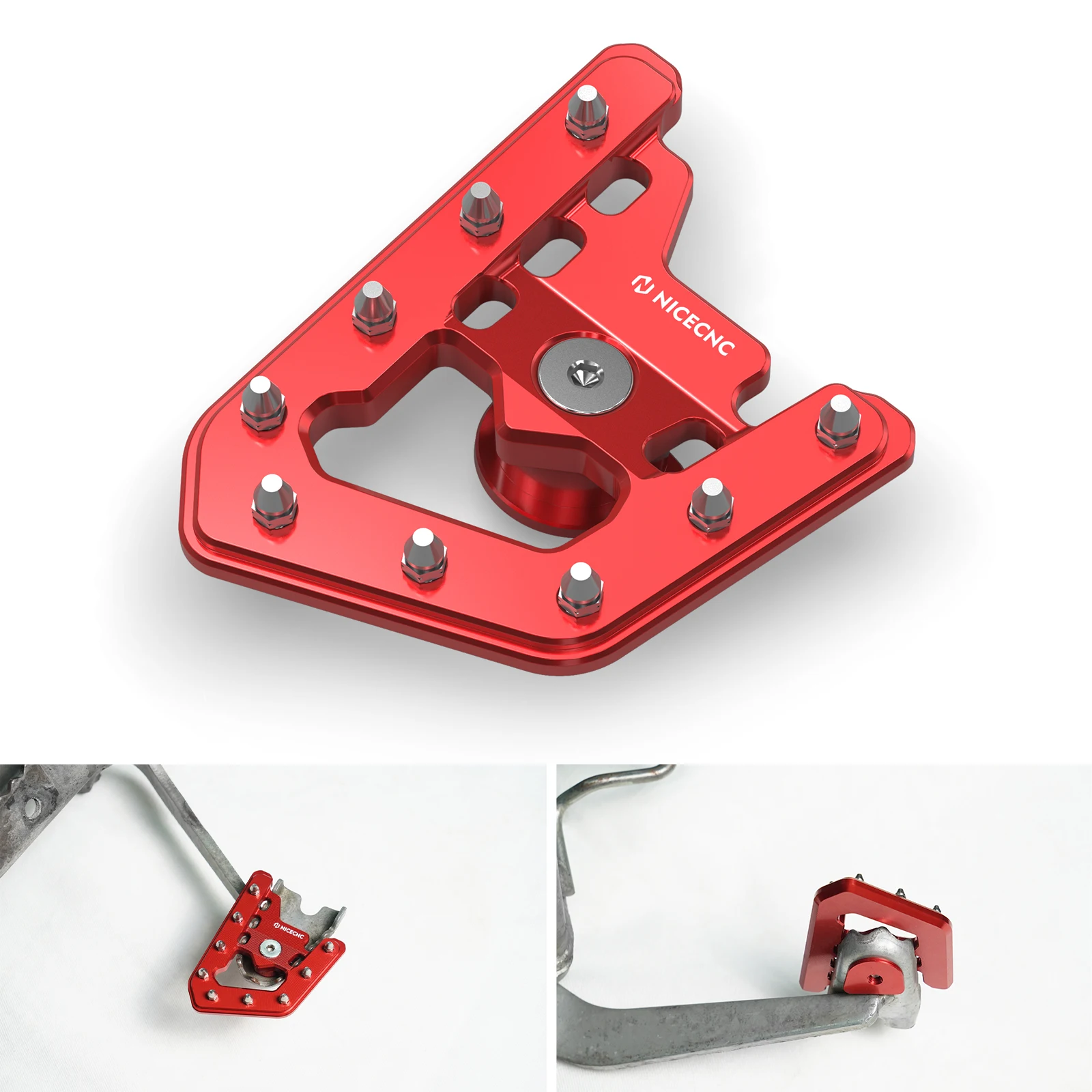 

CNC ATV Brake Pedal Step Plate Tip Extender For Yamaha Raptor 700 2006-2012 700R YFM YFM700 YFM700R Quad Accessories Aluminum