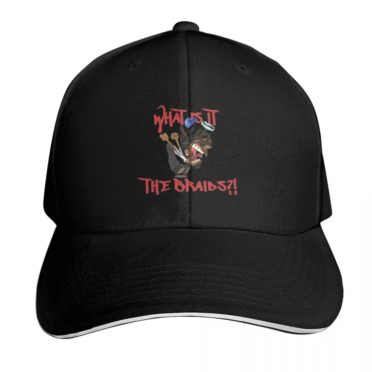 Red Text What Is It The Braids ! Kendrick Lamar Fairly Odd Mashup Baseball Cap Men Women Casual Summer Sport Sun Cap
