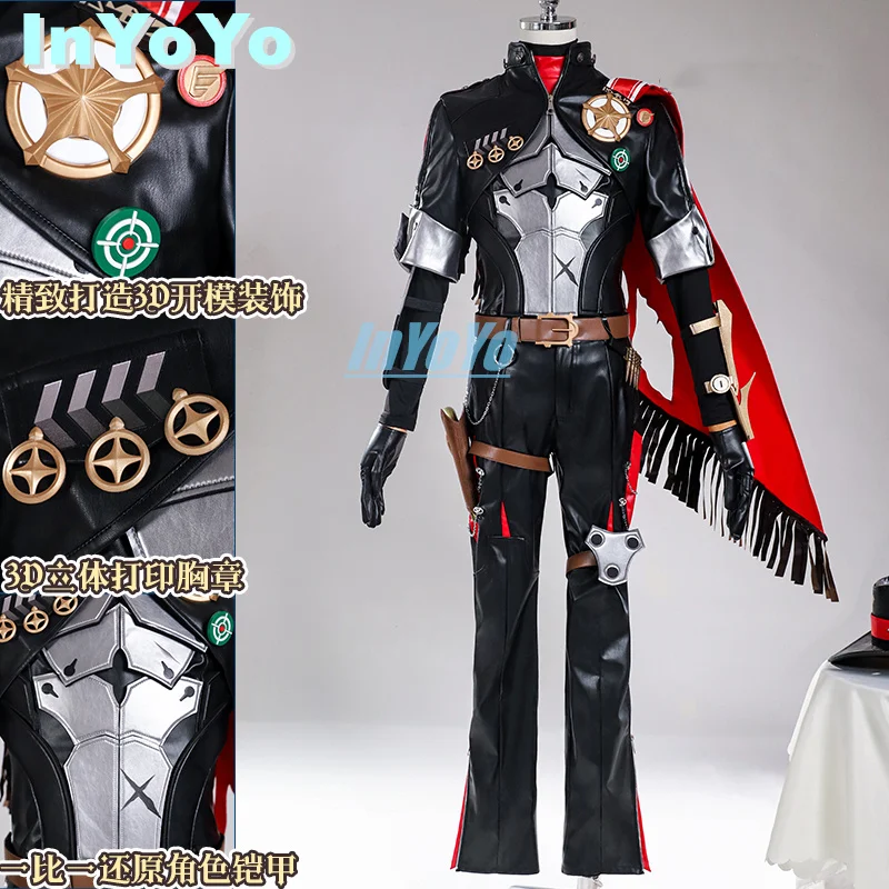 InYoYo Boothill Cosplay Honkai: Star Rail Costume Fashion Handsome Uniform Game Suit Halloween Party RolePlay Outfit Men S-XXL N