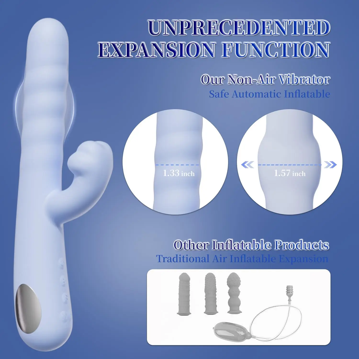 G Spot ألعاب جنسية هزازة للنساء، جهاز تدليك هزاز للتحكم في التطبيق لتحفيز البظر الشرجي الأنثوي، لعبة جنسية 3 في 1 مع 2 Inf