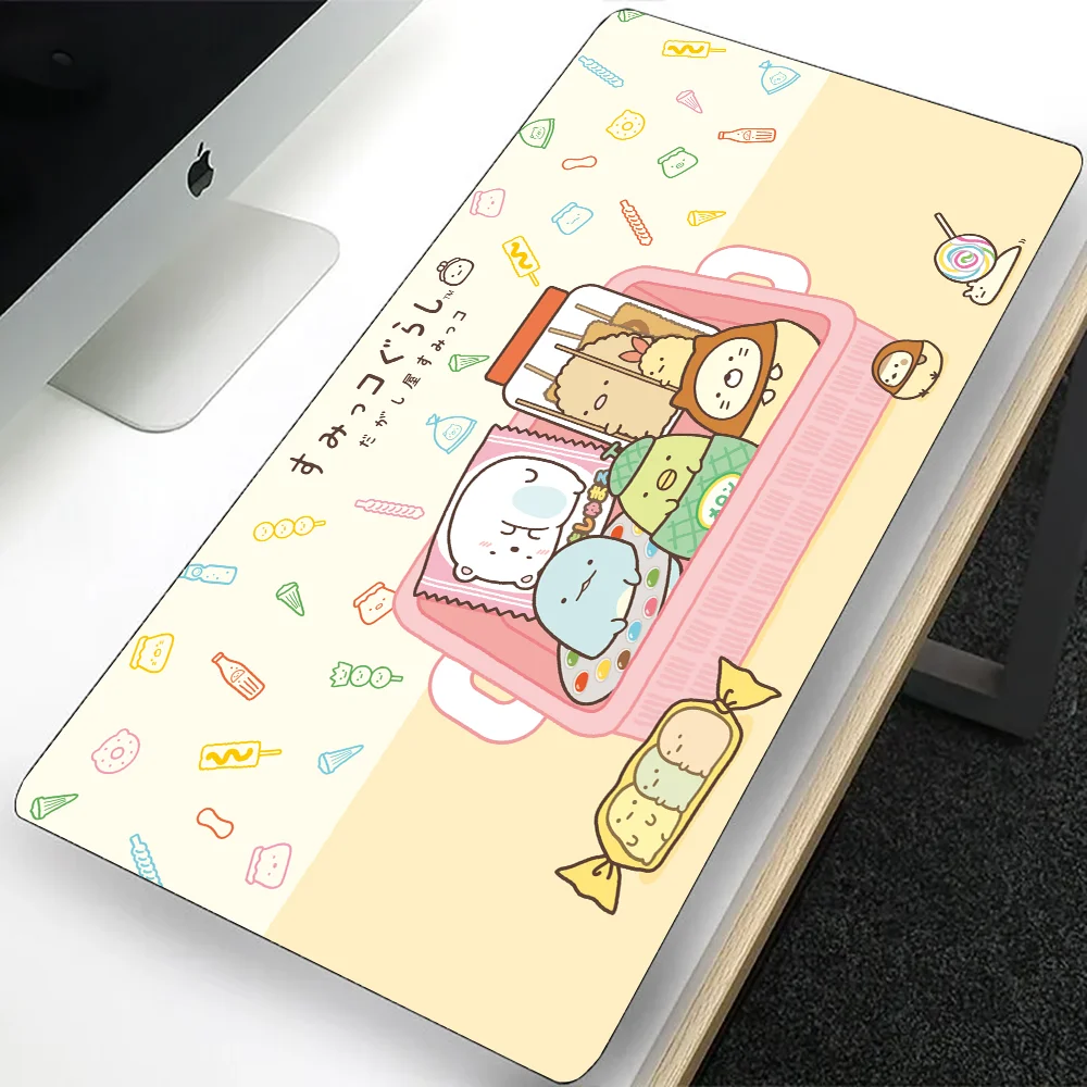 Sumikkogurashi-alfombrilla de ratón grande para Gaming, alfombrilla de ratón para ordenador portátil, alfombrilla de escritorio para oficina, XXL