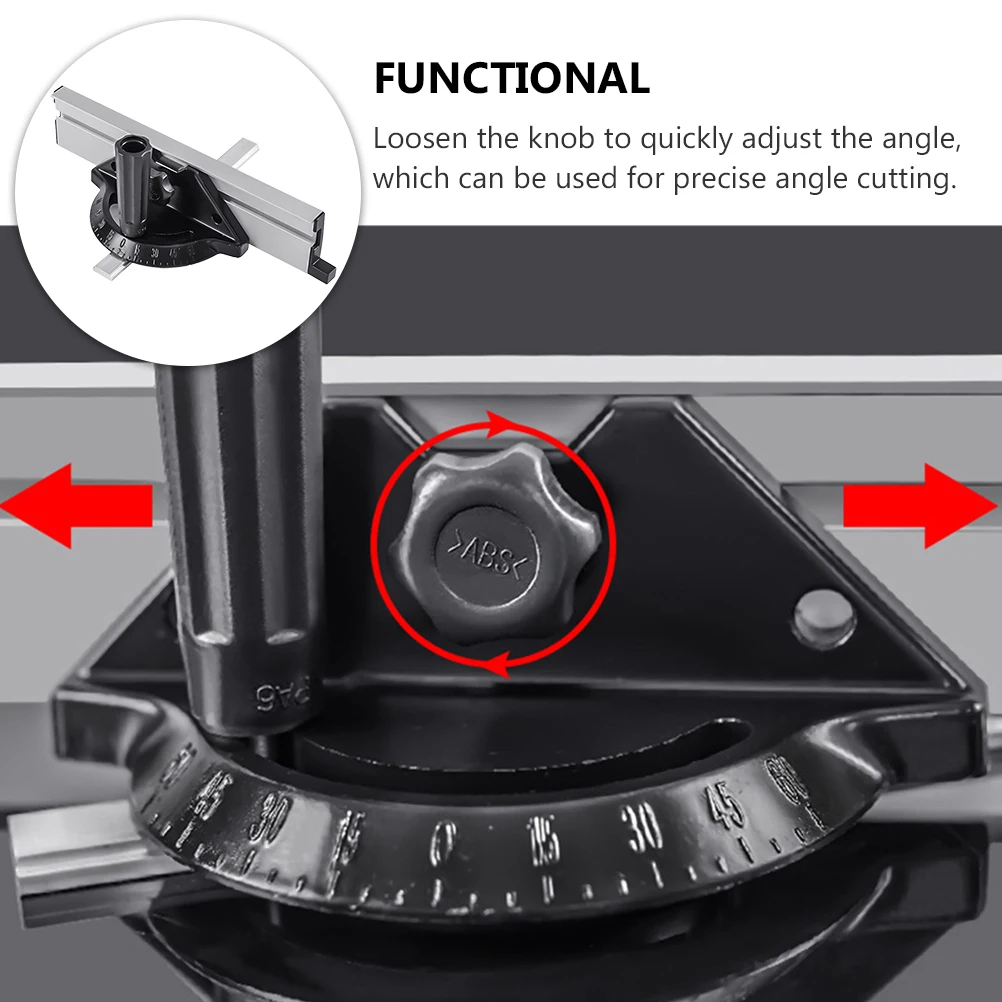 

1 set Precision Miter Gauge Adjustable Angle Fence System For Table Woodworking Tool Cutting Projects Durable