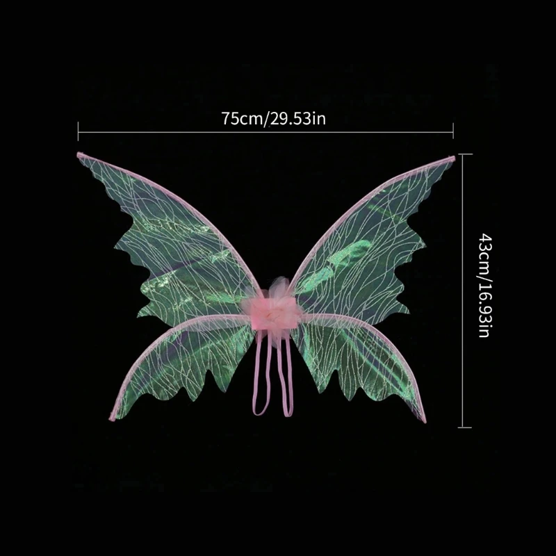 Kostium księżniczki wróżki anioła dla dziewczynki na skrzydło motyla rekwizyt na imprezę anioł wygraj